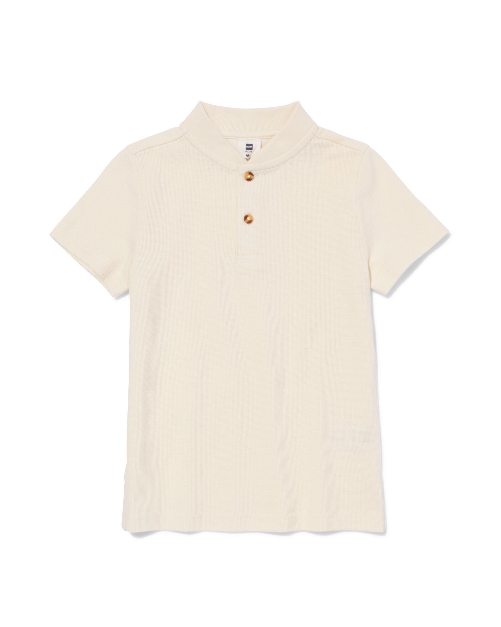 T-shirt enfant gaufr&eacute; &eacute;cru - 30742327ECRU - HEMA