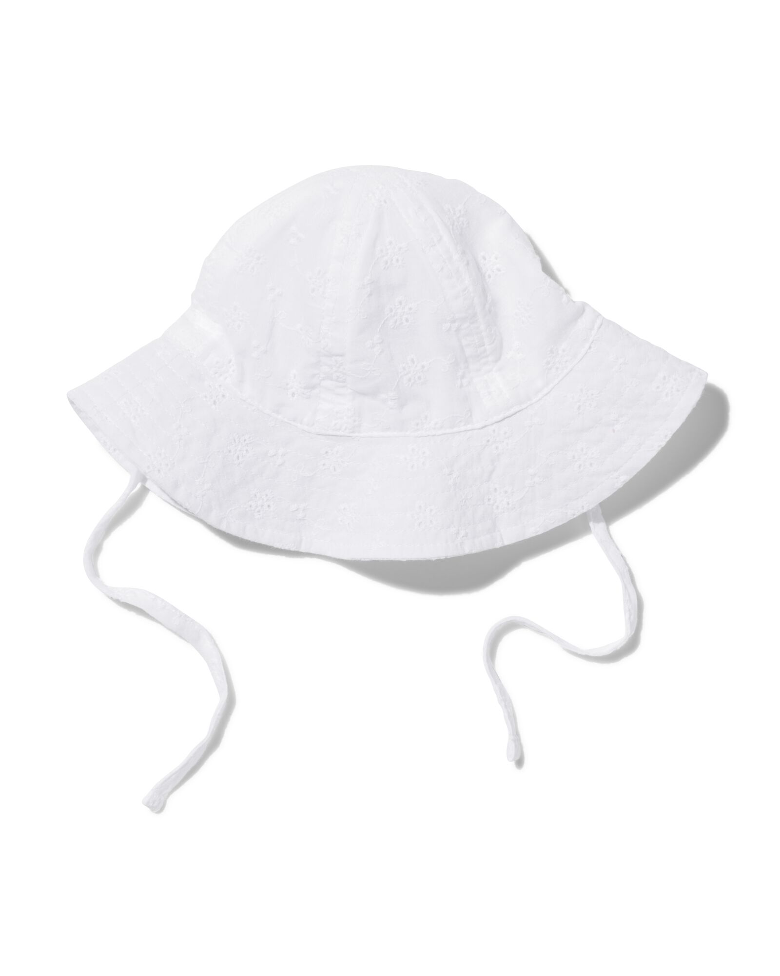 chapeau de soleil pour b&eacute;b&eacute; brod&eacute; blanc cass&eacute; - 33250080OFFWHITE - HEMA