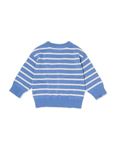 Kinderpullover, Feinstrick mit Streifen blau blau - 33193170BLUE - HEMA