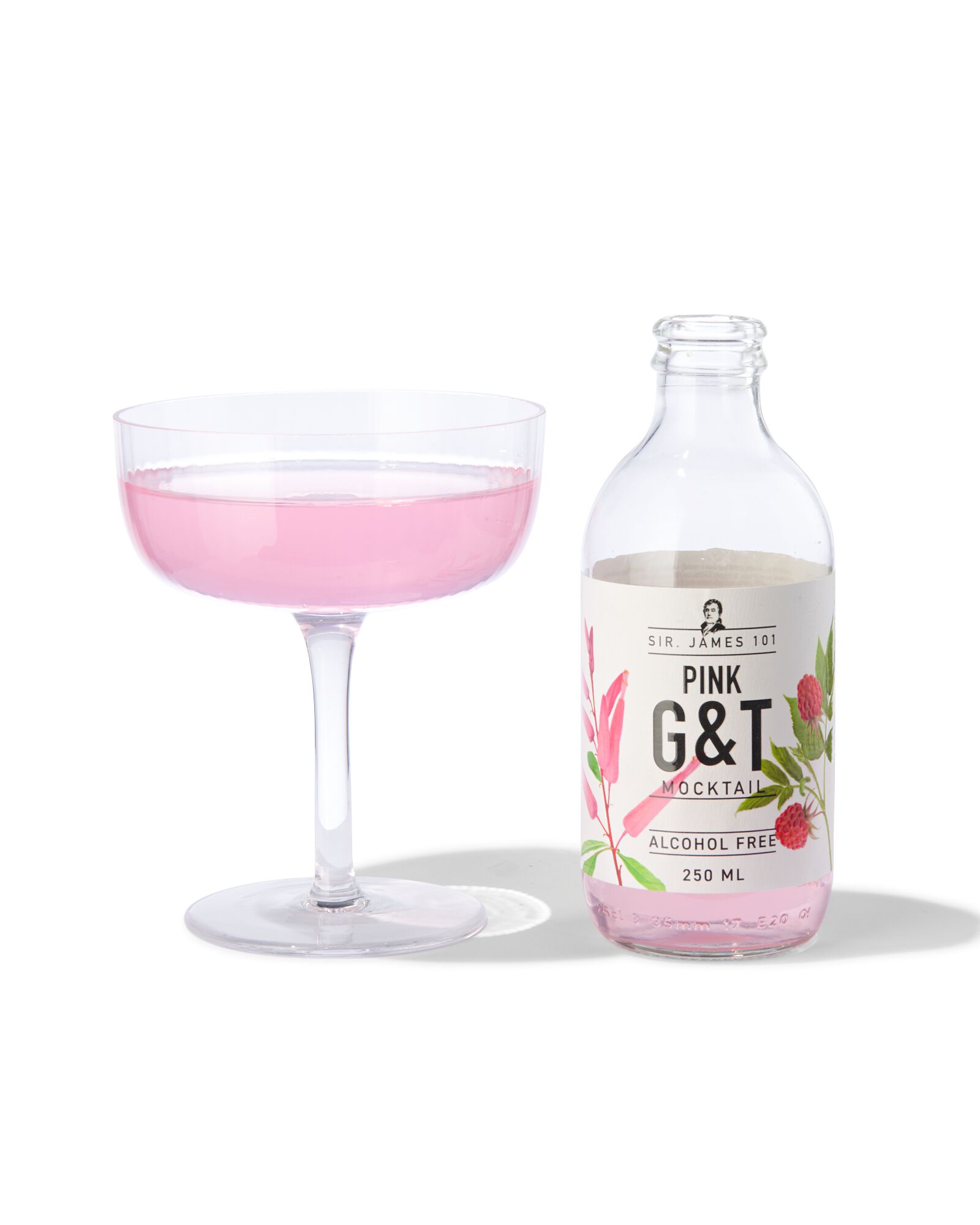 alcoholvrije pink G&T 250ml - 17420045 - HEMA