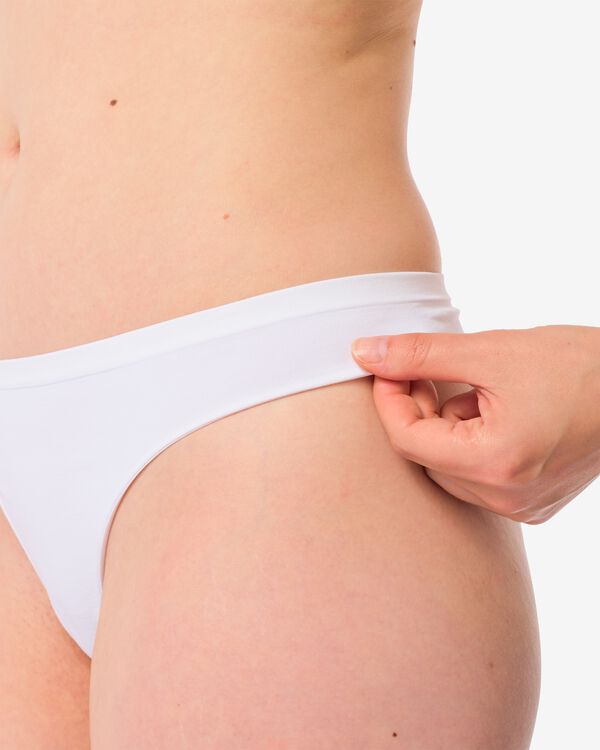 string femme sans coutures microfibre blanc - 1000002256 - HEMA