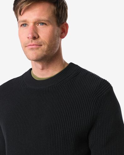 pull homme Kas noir noir - 2170270BLACK - HEMA
