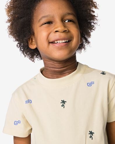 kinder T-shirt surfplank ecru ecru - 30720709ECRU - HEMA