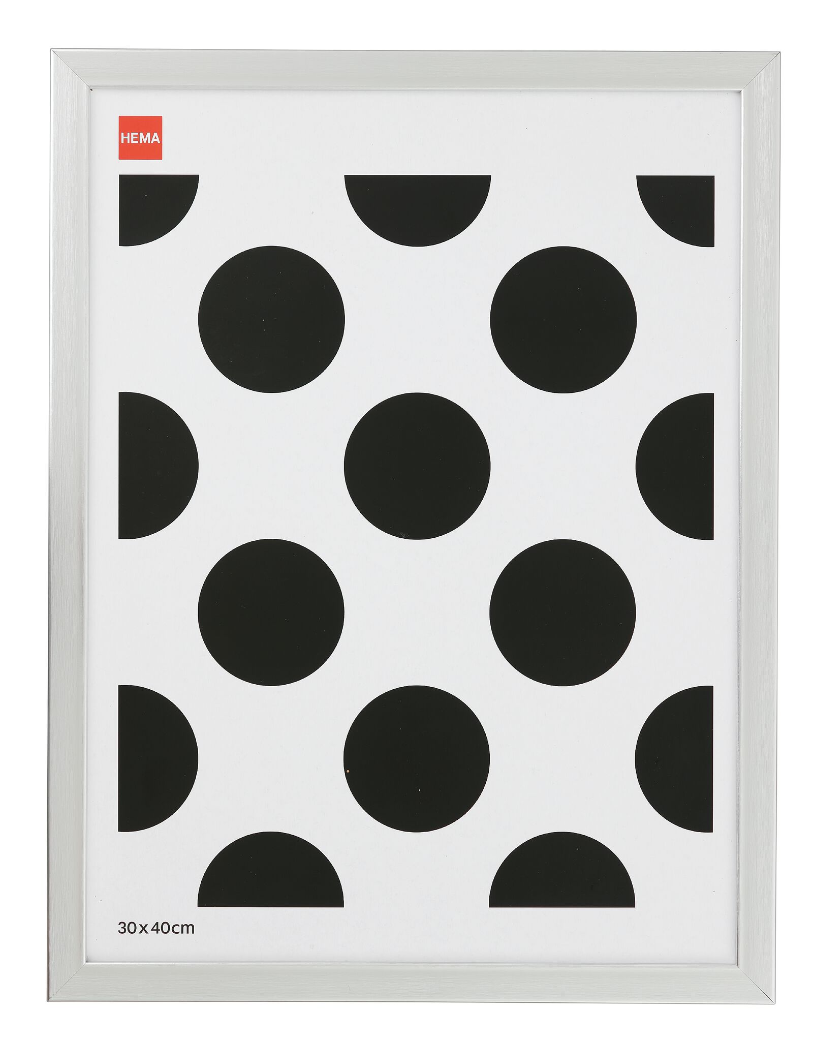 cadre photo base 30x40 argent - 13621049 - HEMA