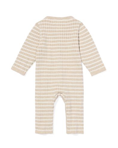 grenouill&egrave;re nouveau-n&eacute; c&ocirc;tel&eacute;e rayures sable sable - 33449020SAND - HEMA