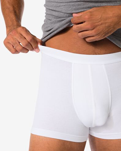 Herren-Boxershorts, kurz, Baumwolle/Elasthan, long lasting weiß - 1000025309 - HEMA