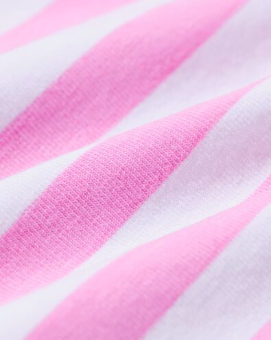 slip femme coton everyday bande ceintur&eacute;e rayures rose - 19601724PINK - HEMA