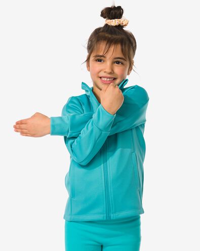 veste de survêtement enfant turquoise 146/152 - 36030253 - HEMA