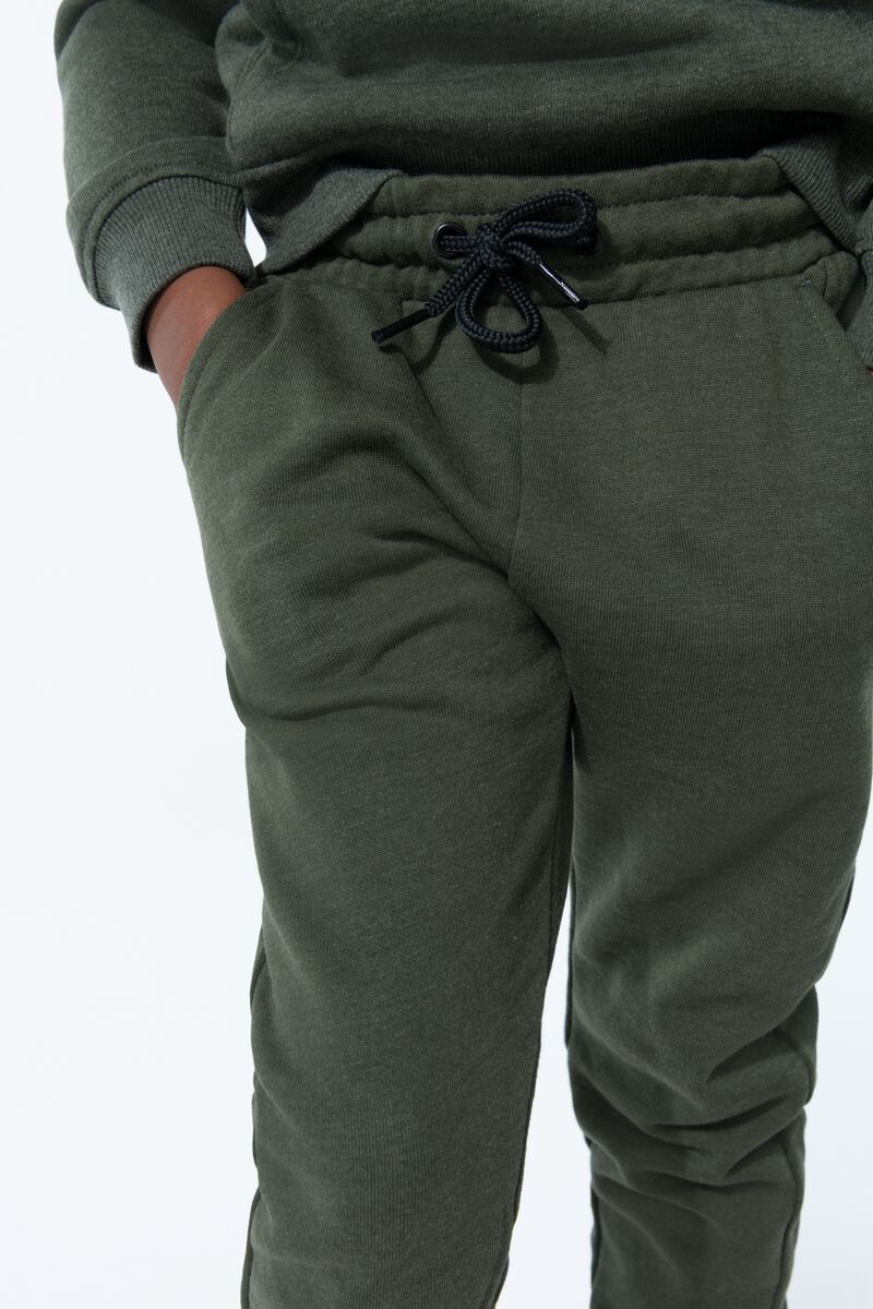 pantalon sweat enfant vert armée vert armée - 1000028095 - HEMA