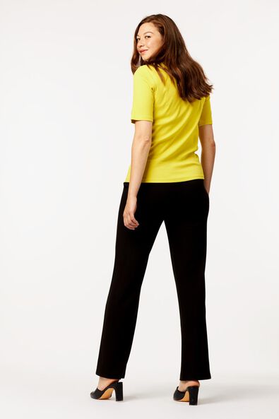 Damen-Shirt, gerippt gelb - 1000024813 - HEMA
