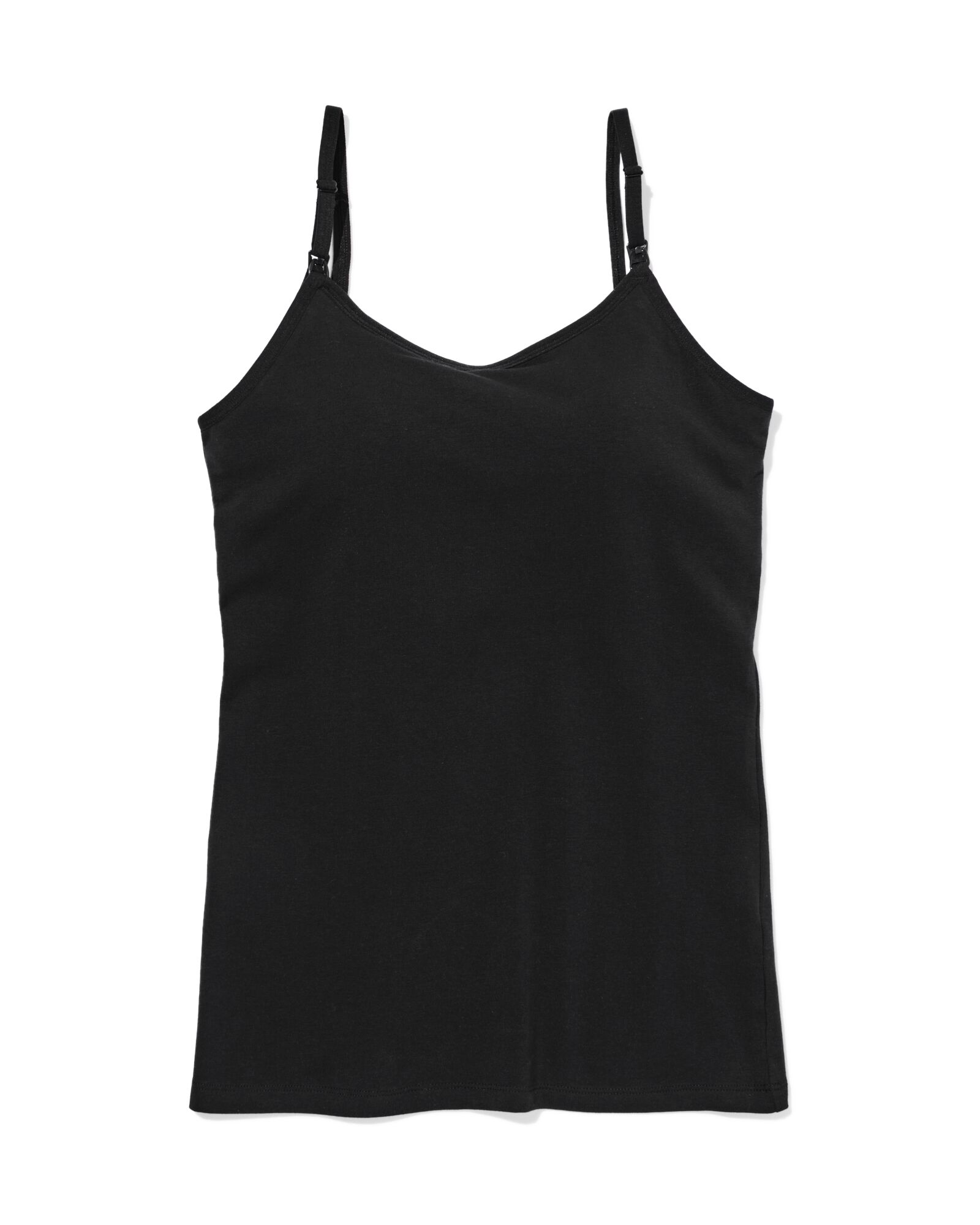 voedingshemd met ingebouwde cups zwart XL - 21500608 - HEMA