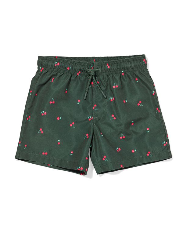 Kinderbadehose mit Kirschen dunkelgr&uuml;n dunkelgr&uuml;n - 22260620DARKGREEN - HEMA