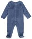 Newborn-Jumpsuit, Samt, gerippt blau - 1000025523 - HEMA