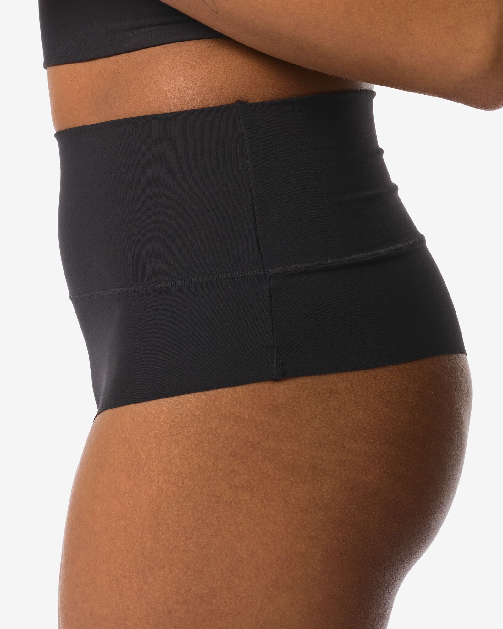 Damenstring mit hoher Taille, ultimativer Komfort schwarz schwarz - 19690345BLACK - HEMA