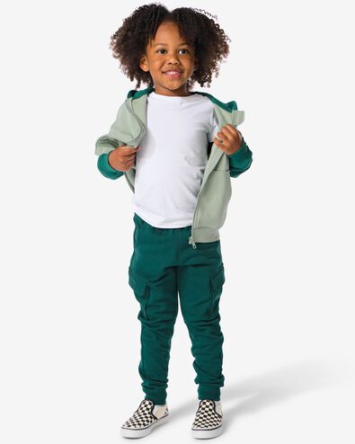 pantalon sweat cargo enfant vert - 30787004GREEN - HEMA