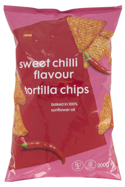 chips de maïs sweet chilli flavour 200 g - 10695026 - HEMA