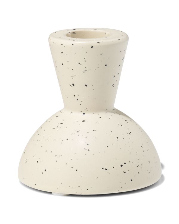kandelaar 7.8x7.7cm keramiek retro spikkels - 13325028 - HEMA