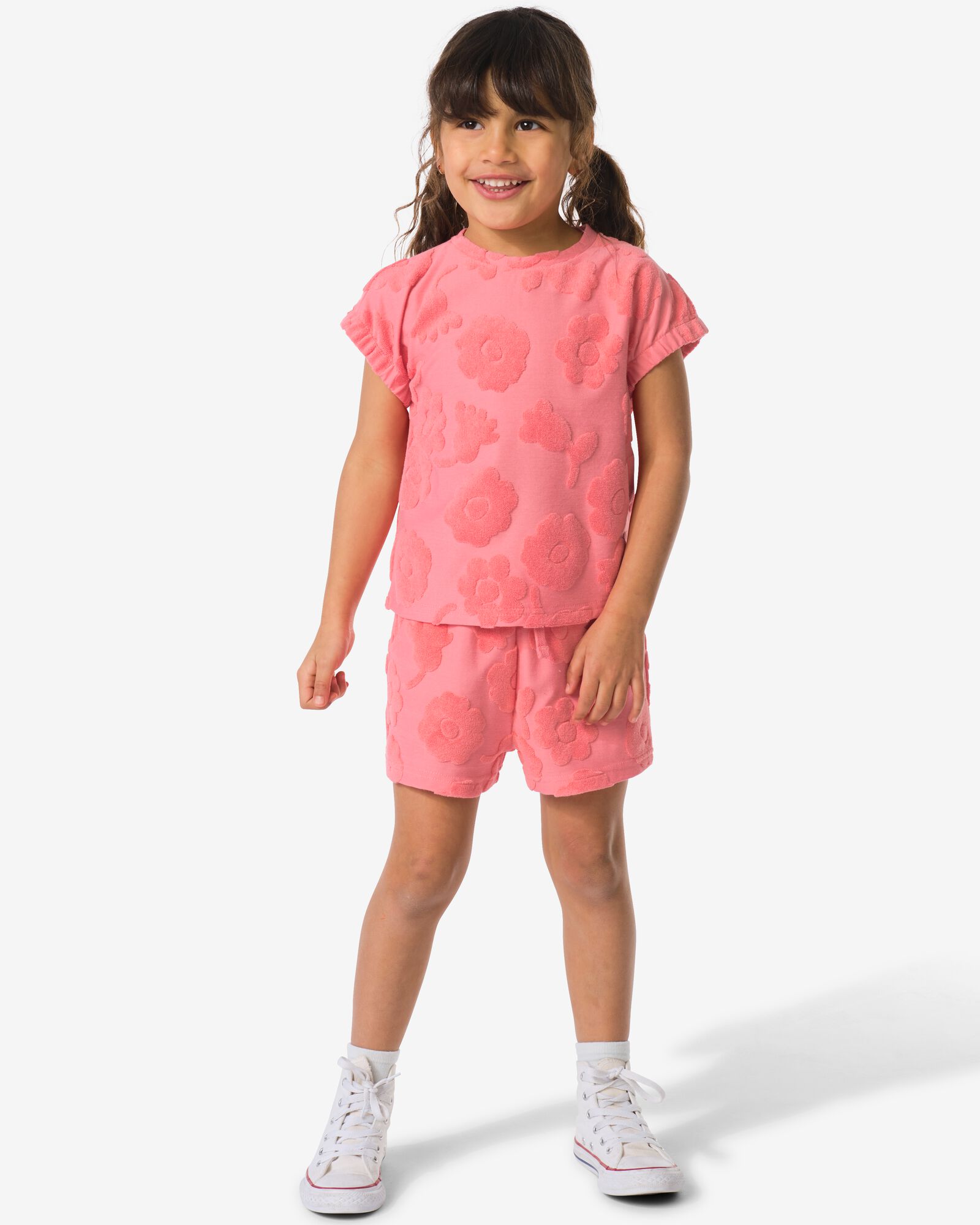 Kindershorts, Comfy Fit, Frottee, gebl&uuml;mt rosa rosa - 30848803PINK - HEMA