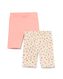 2er-Pack Kinder-Leggings, gerippt rosa - 1000030738 - HEMA