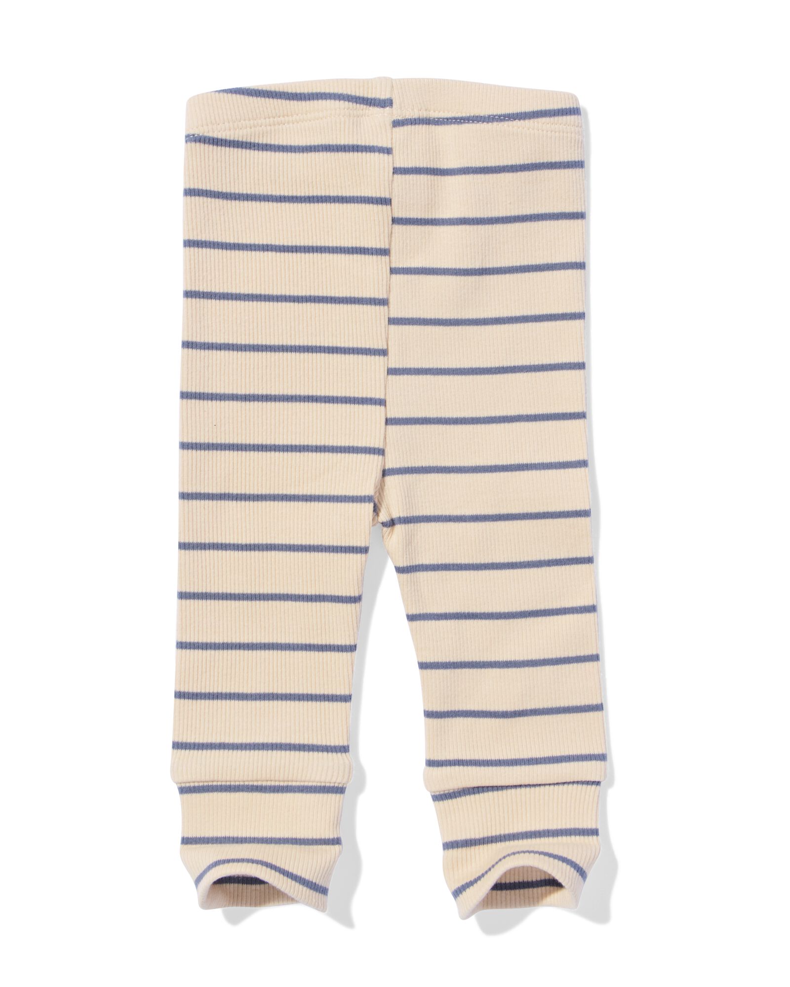 legging &eacute;volutif nouveau-n&eacute; c&ocirc;tel&eacute; rayures &eacute;cru - 33444920ECRU - HEMA