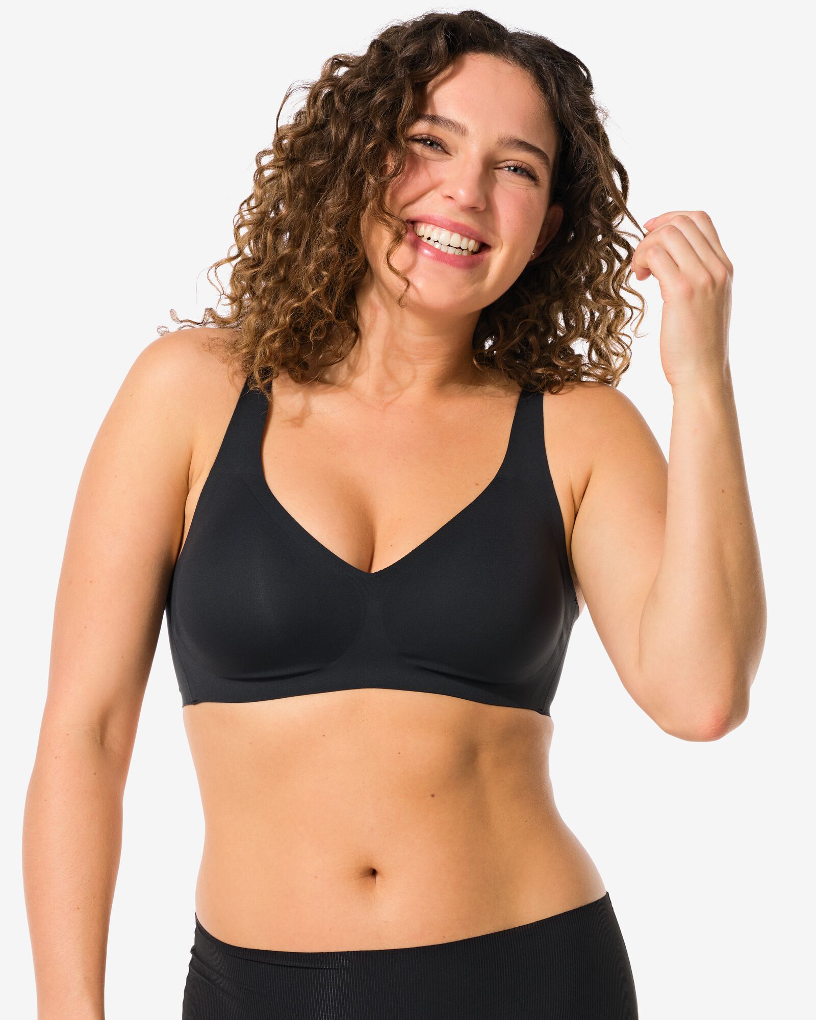 soutien-gorge pr&eacute;form&eacute; sans armatures - ultimate comfort noir noir - 21870643BLACK - HEMA