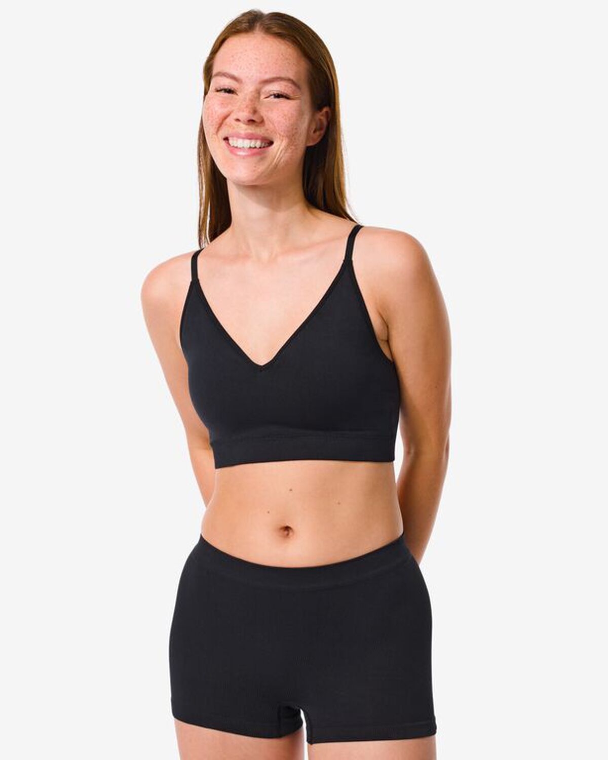 ensemble de sous-v&ecirc;tements pour femmes, c&ocirc;tel&eacute; noir - 200821.0 - HEMA