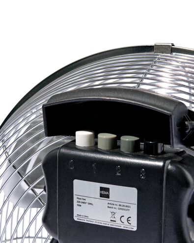 ventilateur de plancher extra power chromé Ø35cm - 80200021 - HEMA