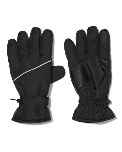 Herren-Handschuhe, wasserabweisend, touchscreenfähig schwarz L - 16520133 - HEMA