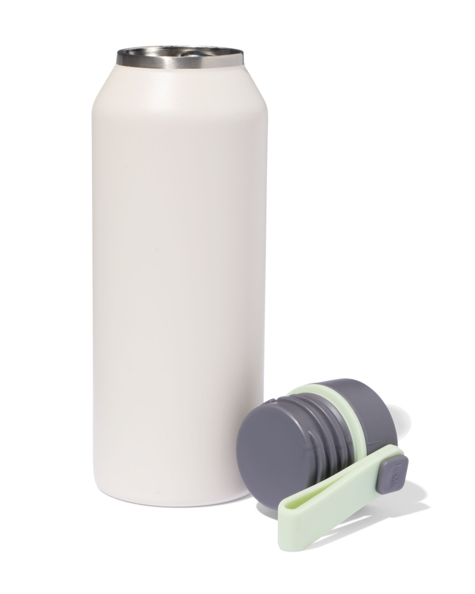 Thermosflasche, 350 ml, Edelstahl, beige - 80650244 - HEMA