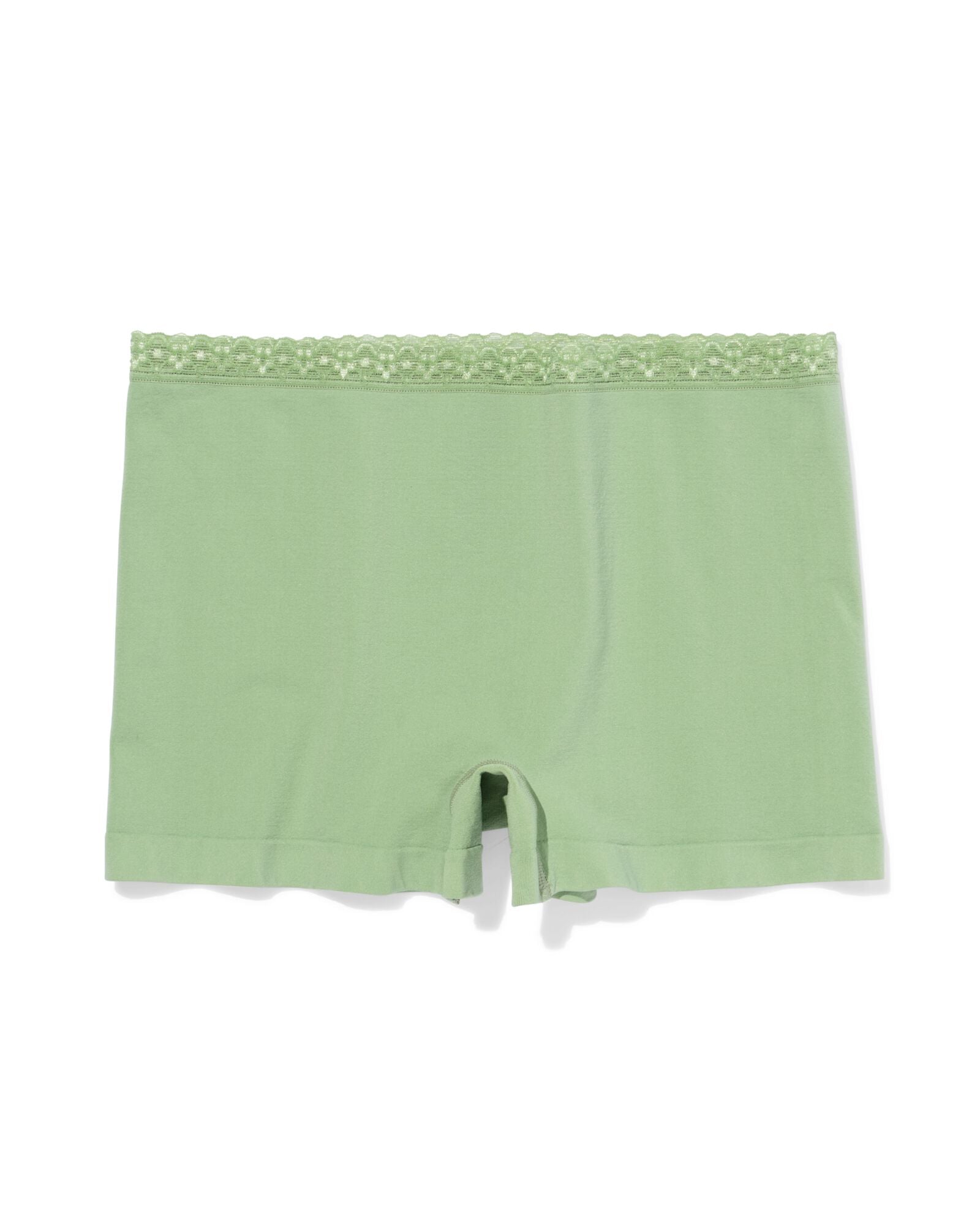 boxer femme sans coutures microfibre avec dentelle vert vert - 19603072GREEN - HEMA