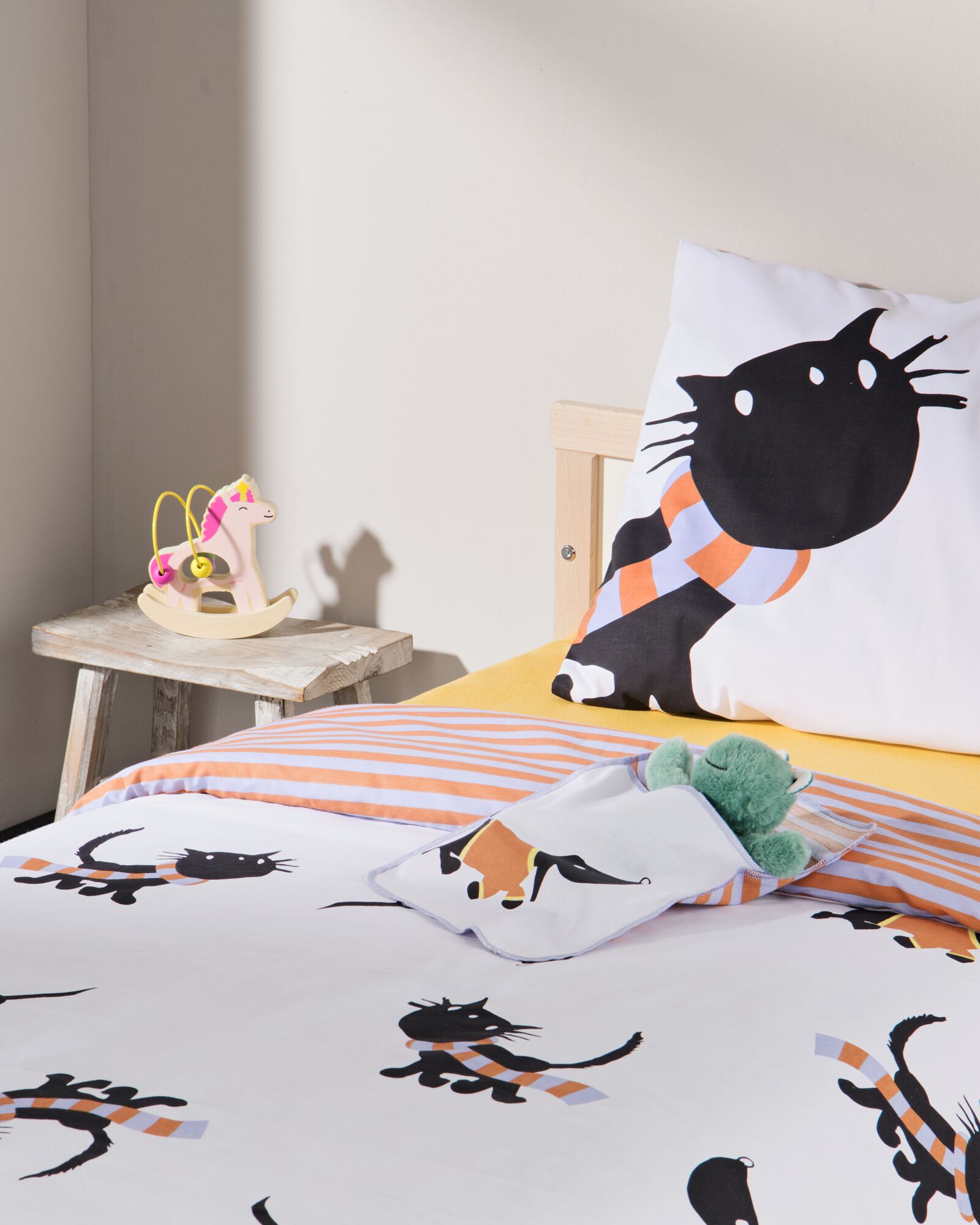 housse de couette tout-petits Takkie 120x150 coton doux  - 5760100 - HEMA