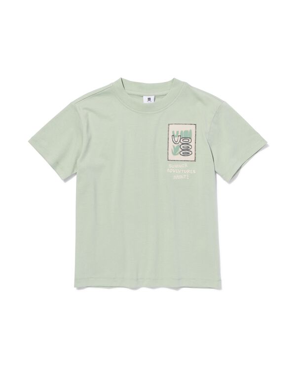 kinder T-shirt print groen groen - 30718506GREEN - HEMA