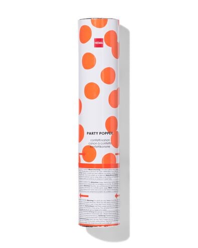 canon &agrave; confettis 25x⌀5cm orange - 60800516 - HEMA