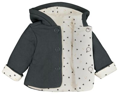 manteau nouveau-né rembourré gris - 1000026340 - HEMA