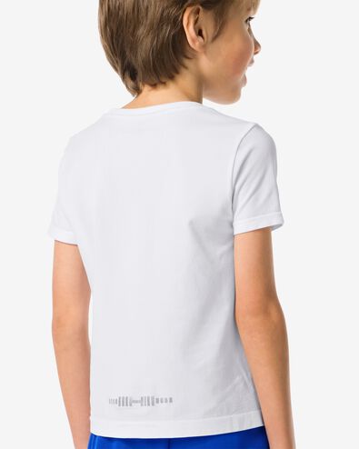 Kinder-Sport-T-Shirt, nahtlos weiß weiß - 36030179WHITE - HEMA