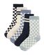 5er-Pack Kinder-Socken, mit Baumwolle dunkelblau 23/26 - 4320111 - HEMA