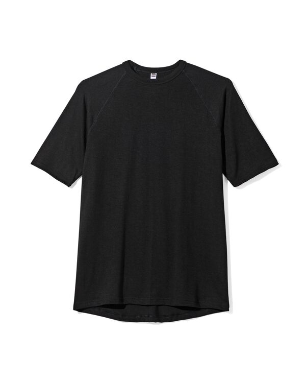heren thermo t-shirt noir noir - 1000018852 - HEMA