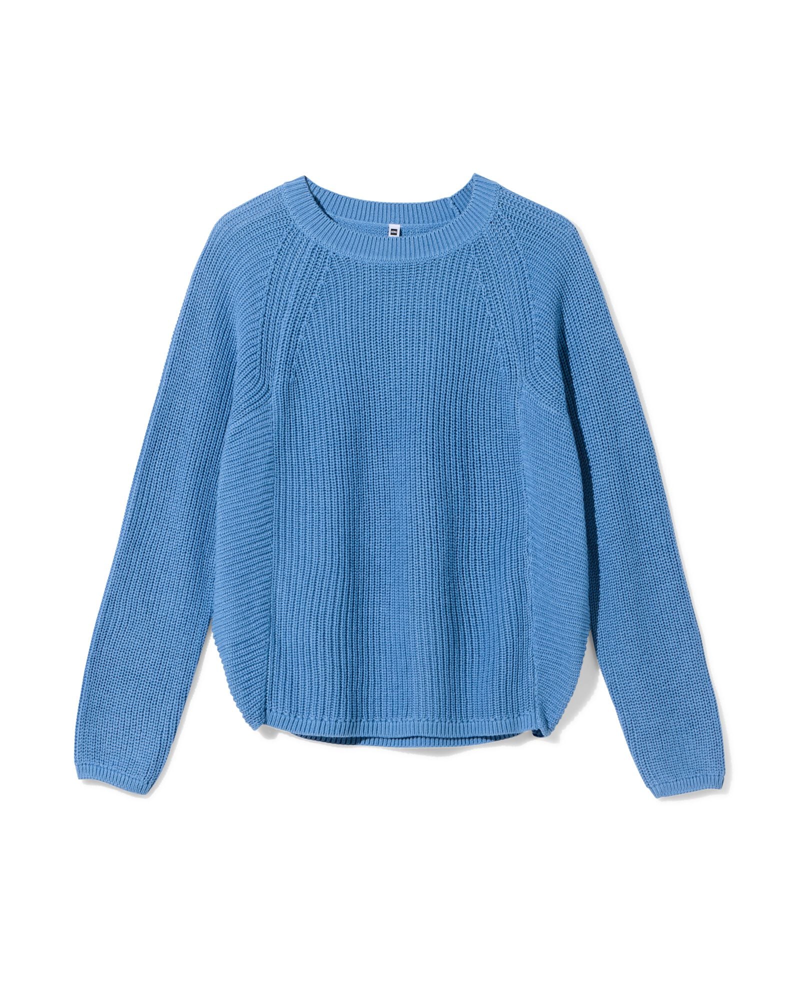 pull femme Olena maille fine bleu bleu - 36207020BLUE - HEMA