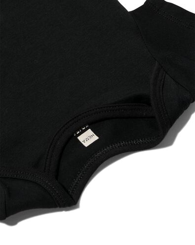 Baby-Body mit Elasthan schwarz schwarz - 1000026434 - HEMA