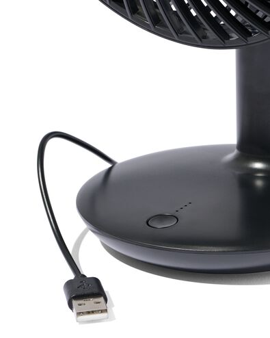 Tischventilator, kabellos, leise, schwarz, &Oslash; 16 cm - 80200022 - HEMA