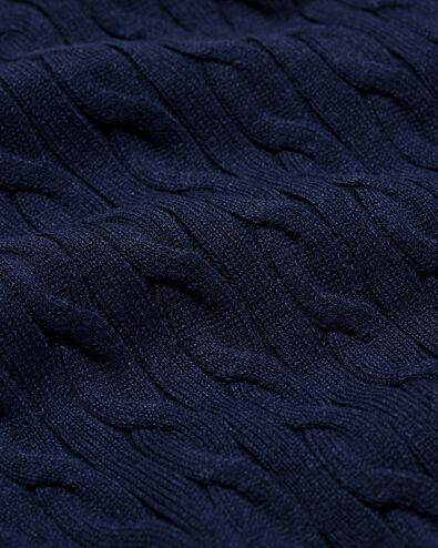 Damen-Strickjacke Louisa, Zopfmuster dunkelblau dunkelblau - 36206430DARKBLUE - HEMA