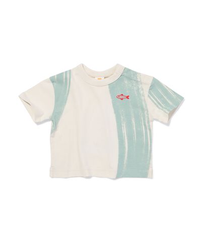 Baby-T-Shirt mit Wellenmuster ecru ecru - 33189770ECRU - HEMA