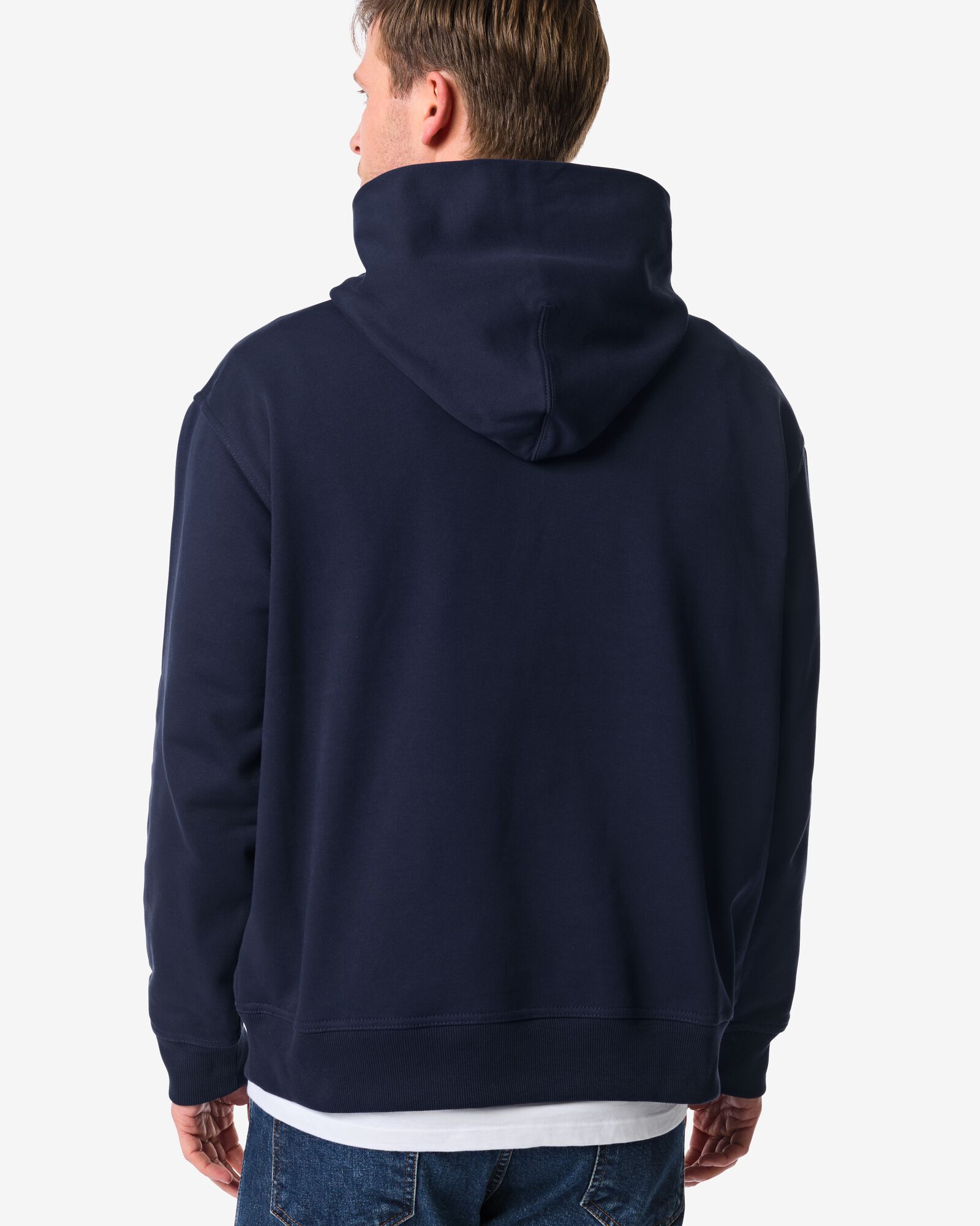 herenhoodie Maarten donkerblauw donkerblauw - 2101560DARKBLUE - HEMA