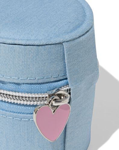 bo&icirc;te &agrave; bijoux 12x12x8cm jean c&oelig;ur - 61104417 - HEMA