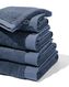 handdoeken - hotel extra zacht middenblauw handdoek 70 x 140 - 5250359 - HEMA