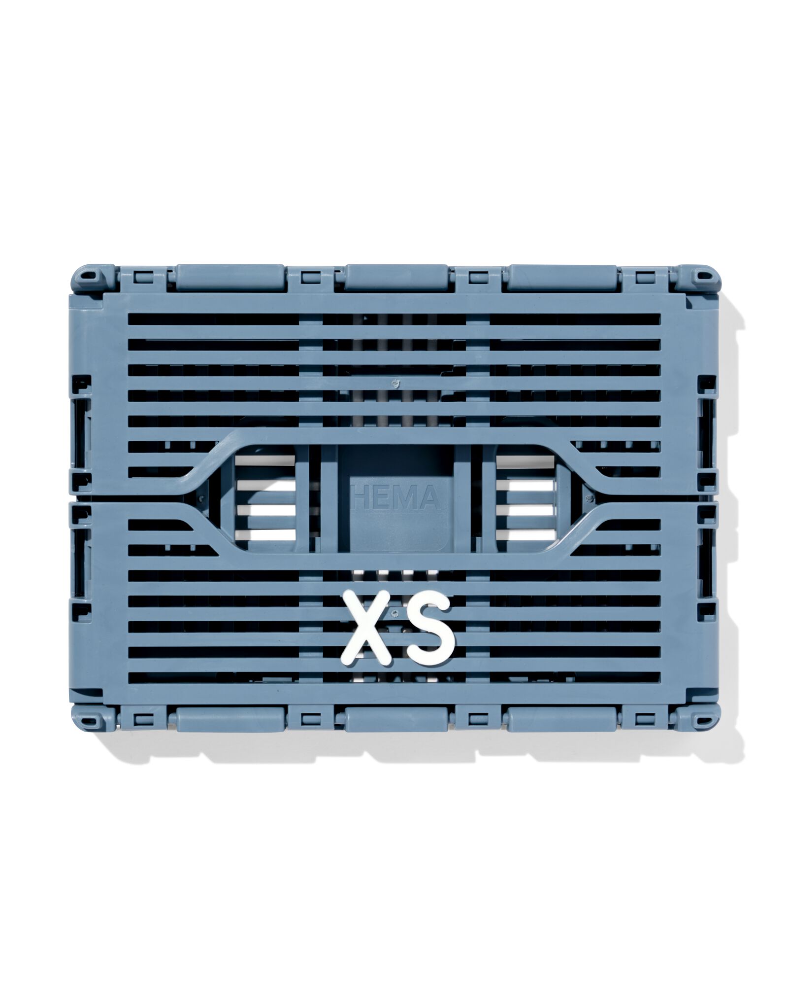 klapkrat letterbord recycled donkerblauw XS  13 x 18 x 8 - 39811086 - HEMA