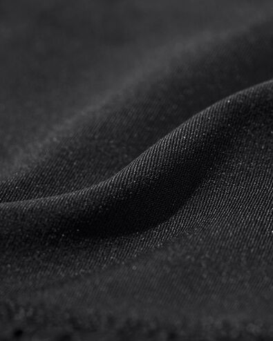 Damen-String aus Mikrofaser mit Spitze schwarz - 19650105BLACK - HEMA