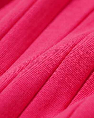 Kinder-T-Shirt, gerippt rosa 110/116 - 30832042 - HEMA