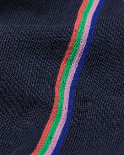 chaussettes homme avec coton rayure latérale bleu foncé bleu foncé - 4152685DARKBLUE - HEMA