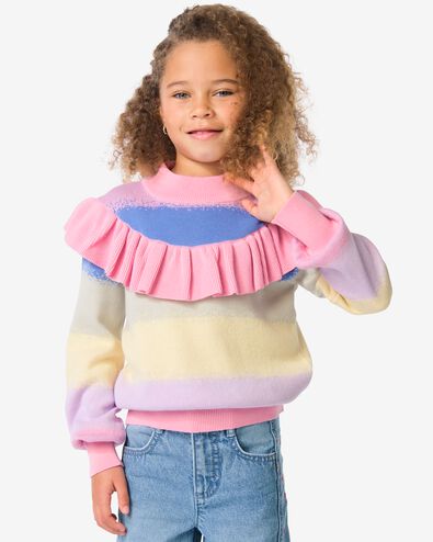 pull enfant en maille fine  rose rose - 30837900PINK - HEMA